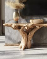 Custom Rustic Solid Wood TV Cabinet Stand – Handmade Antique Farmhouse Console - Image 3