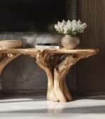 Custom Rustic Solid Wood TV Cabinet Stand – Handmade Antique Farmhouse Console - Image 4