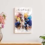 Custom Family Watercolor Portrait II - Image 3