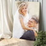 Gift For Spouse Watercolor Portrait Custom Wall Art - Image 5