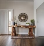 Rustic Live Edge Wooden Console Table – Custom Farmhouse Entryway Dresser - Image 4