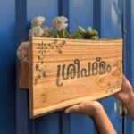 Rustic Natural Wood Name Plate with Planter | Live Edge Door Nameplate with Plant Holder - Image 2