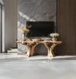 Custom Rustic Solid Wood TV Cabinet Stand – Handmade Antique Farmhouse Console - Image 2