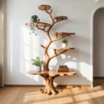 Artistic Branch Bookshelf for Living Room - Solid Wood Tree Shelf - Custom Nature Decor